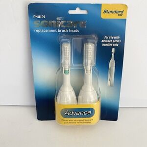 PHILIPS SONICARE A Series Advance Standard Replacement Toothbrush Heads 2003 NOS